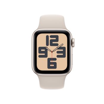 Apple Watch SE 2, 40 мм, корпус из алюминия цвета сияющая звезда, спортивный ремешок цвета сияющая звезда, GPS + Cellular, M/L